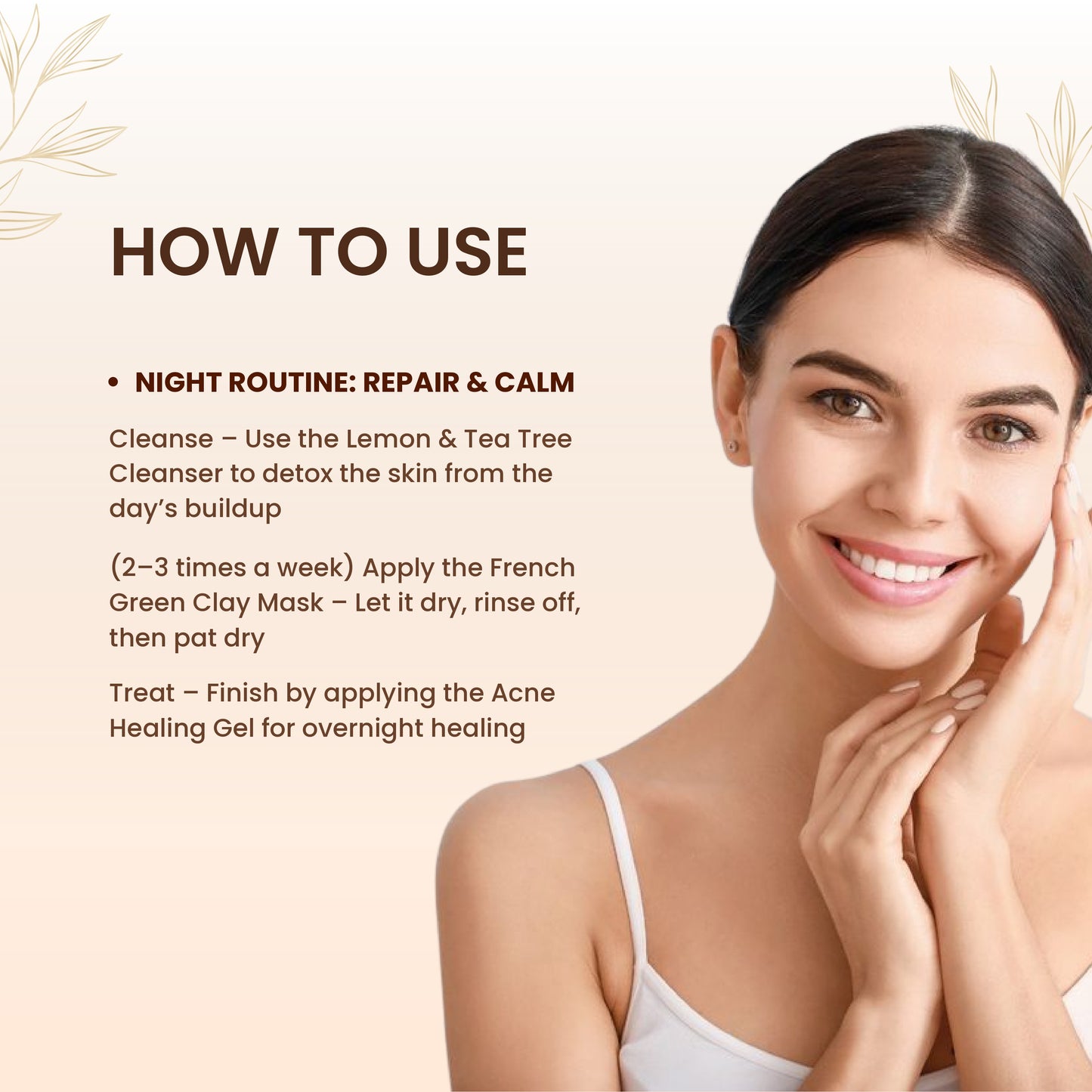 Acne Armor Trio β Lemon Cleanser + French Green Clay Mask + Acne Healing Gel