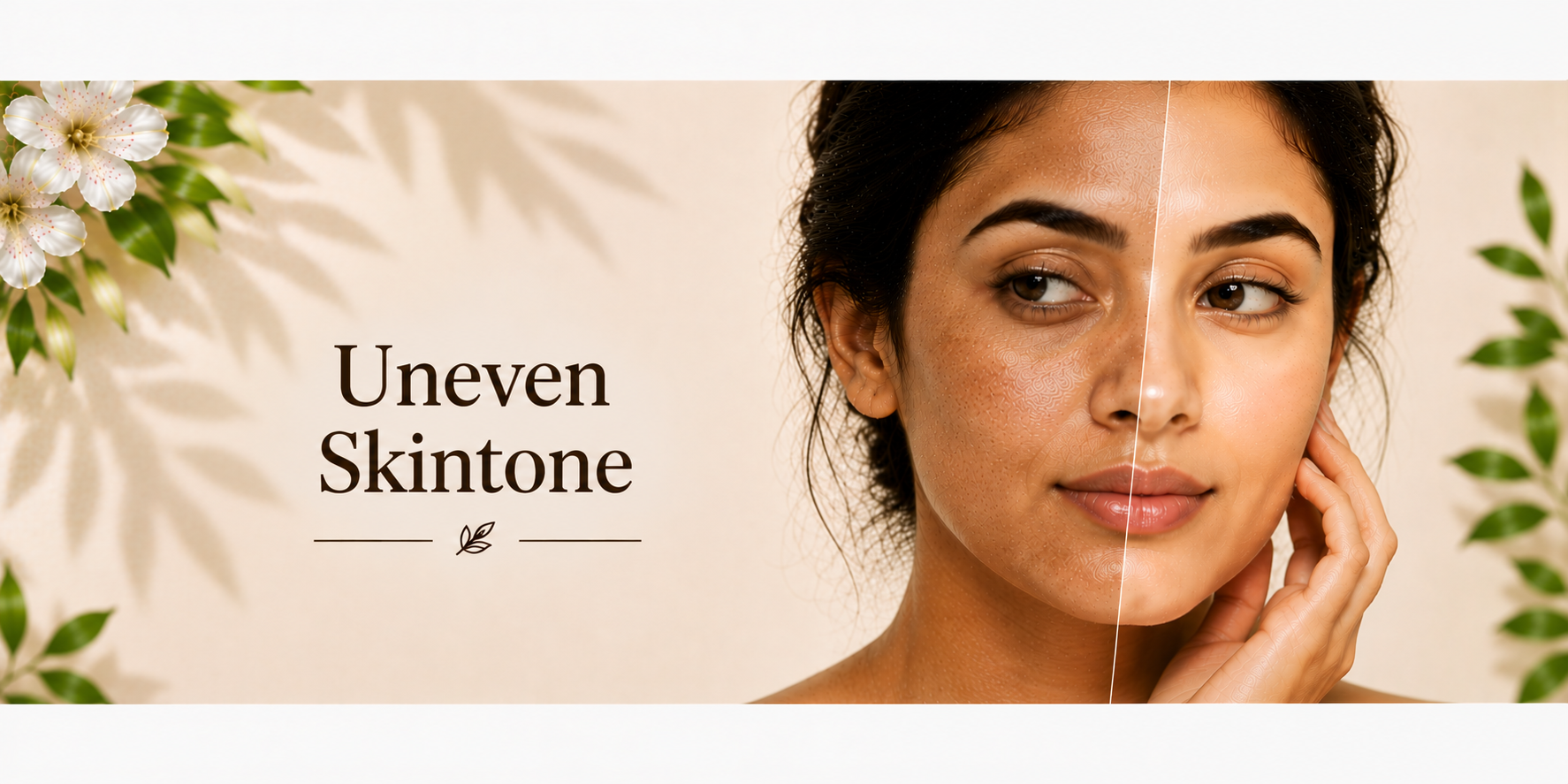 Uneven skin tone