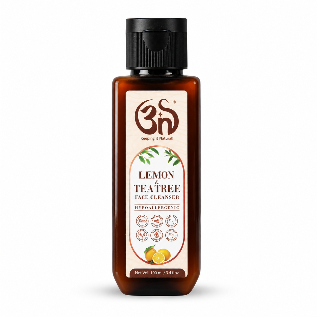 Lemon & tea tree face cleanser