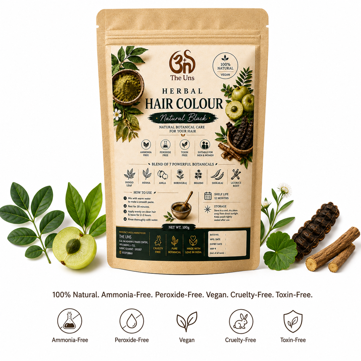 Herbal Hair Colour (Natural Black)