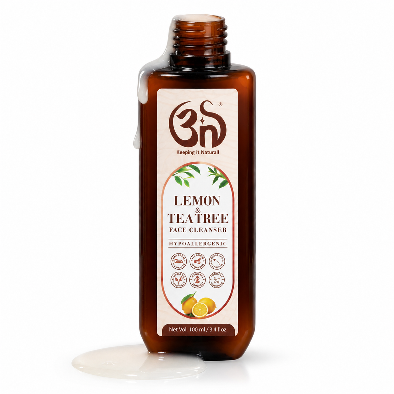 Lemon & tea tree face cleanser