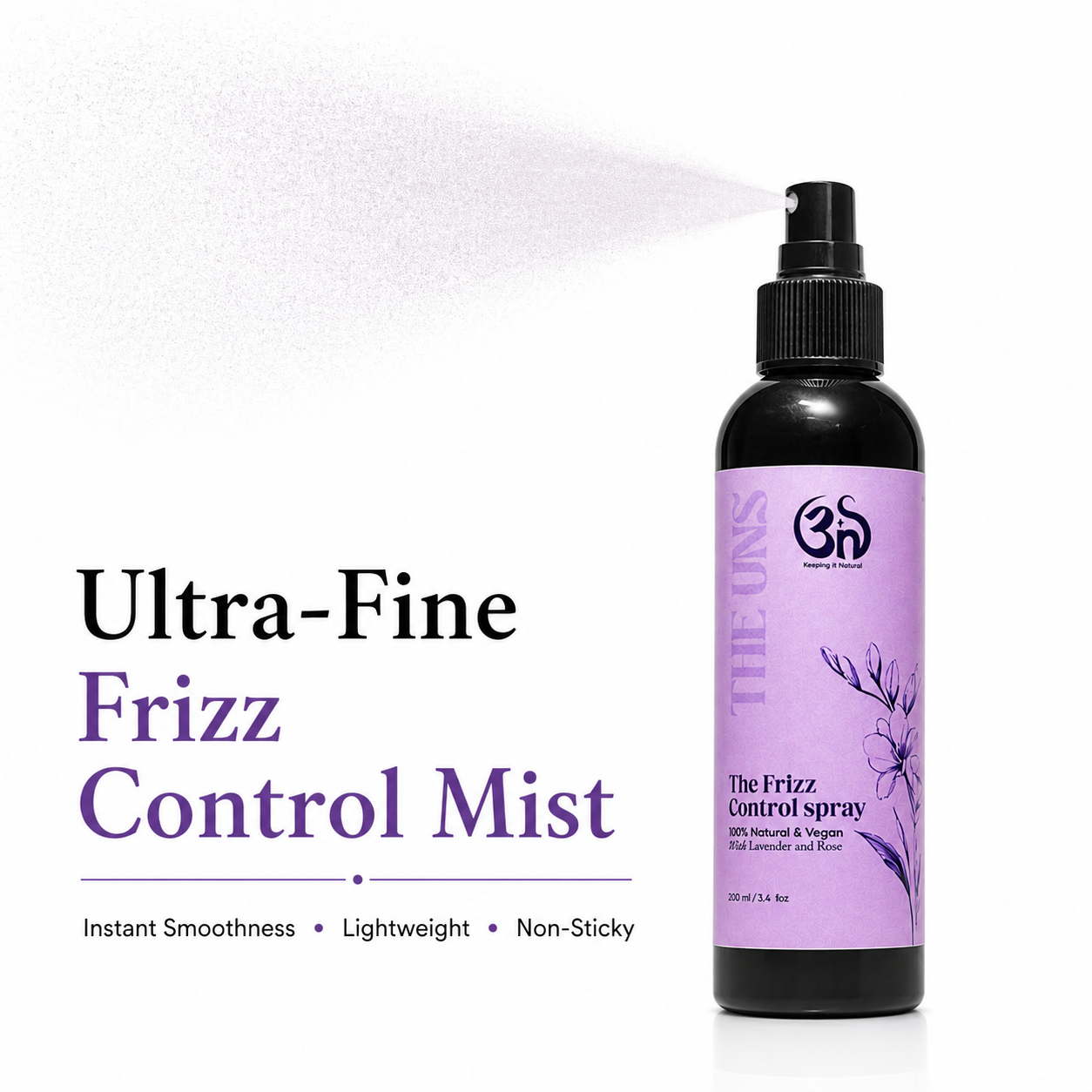 Frizz control hair spray
