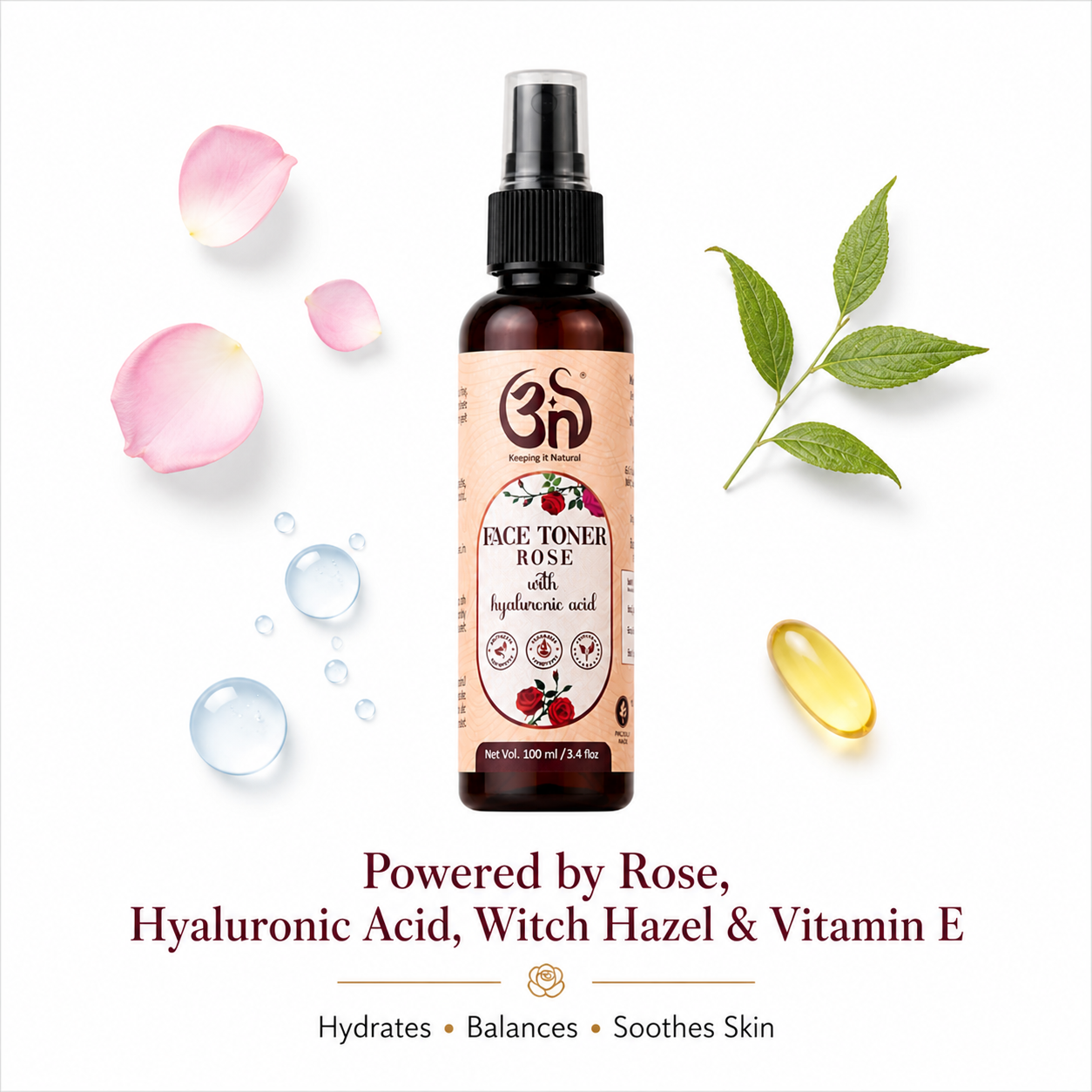 ROSE AND HYALURONIC FACE TONER