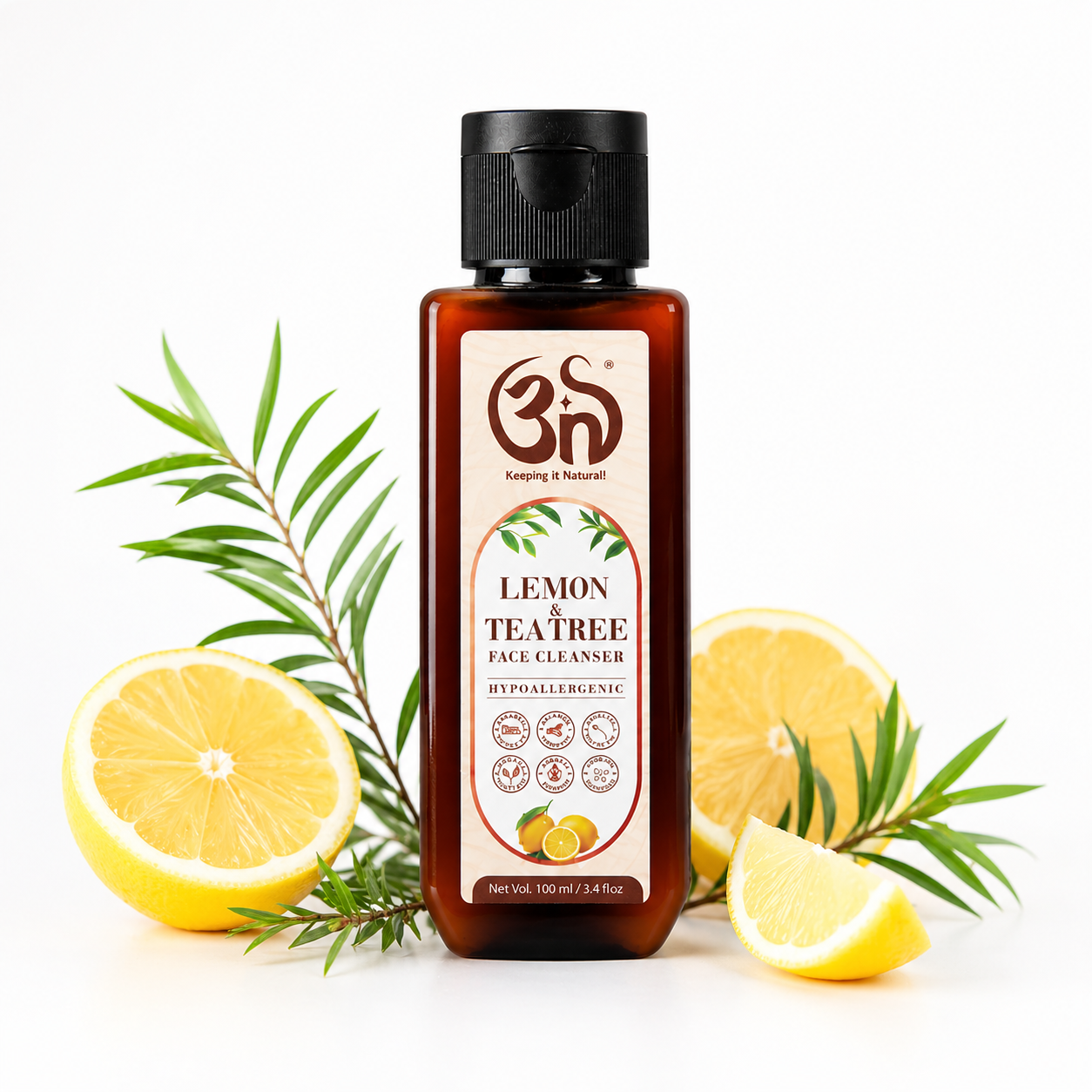 Lemon & tea tree face cleanser