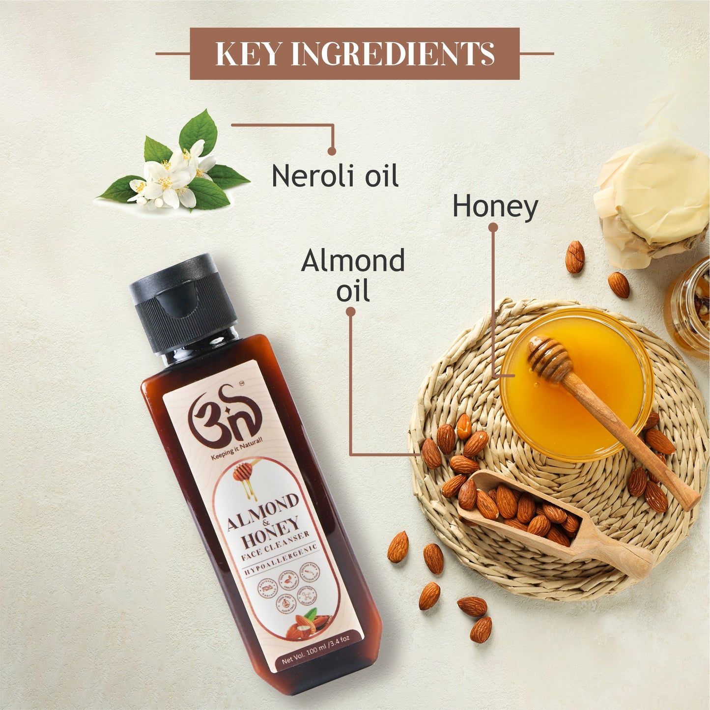 Almond And Honey Face Cleaner