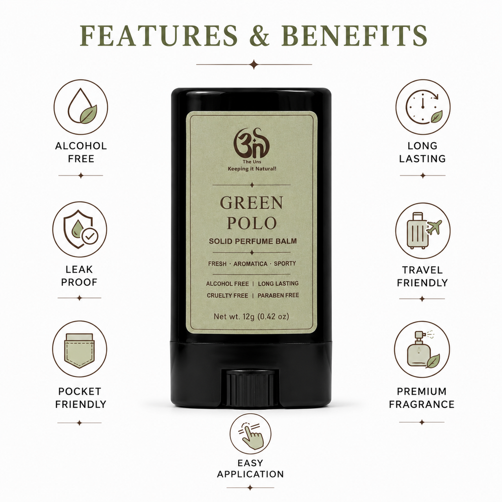Green Polo Solid Perfume Stick