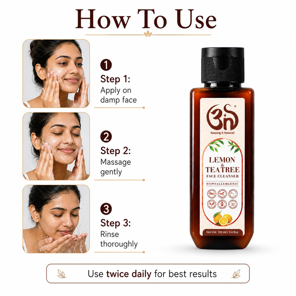 Lemon & tea tree face cleanser