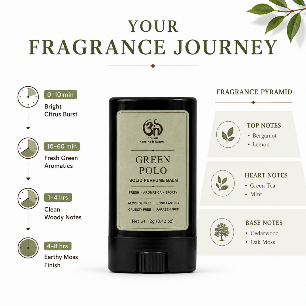 Green Polo Solid Perfume Stick