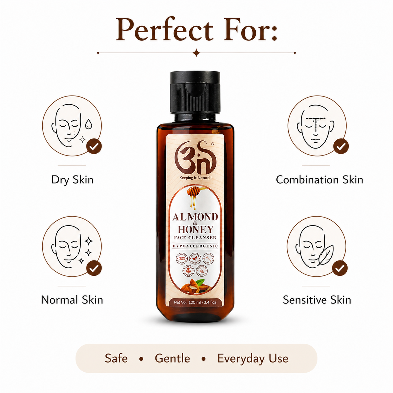 Almond And Honey Face Cleaner