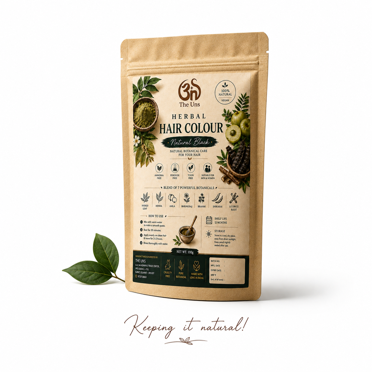 Herbal Hair Colour (Natural Black)