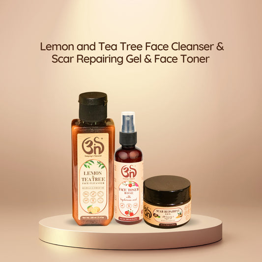 Clear & Confident Trio – Cleanser + Toner + Scar Repair Gel