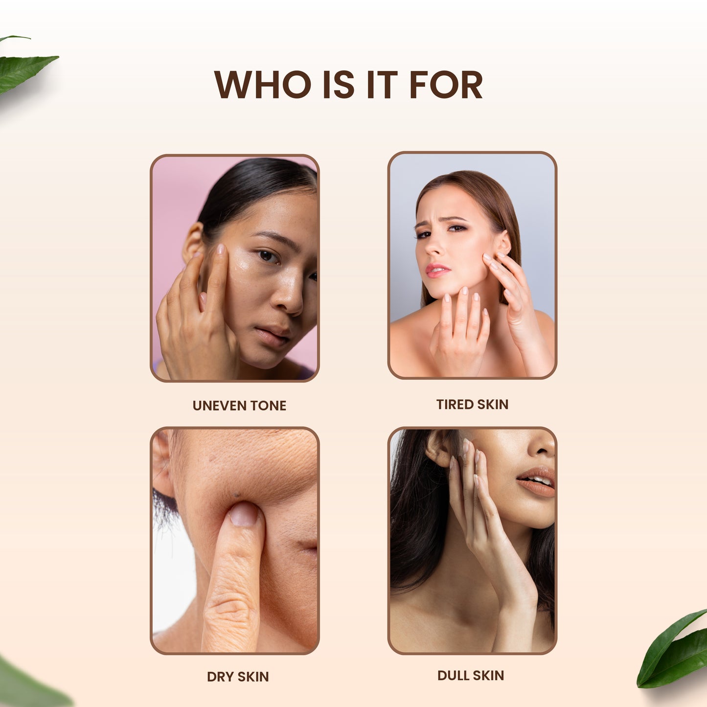 Glow Therapy Combo – Almond Cleanser + Rose Toner + Skin Brightening Gel + Coffee Face Serum
