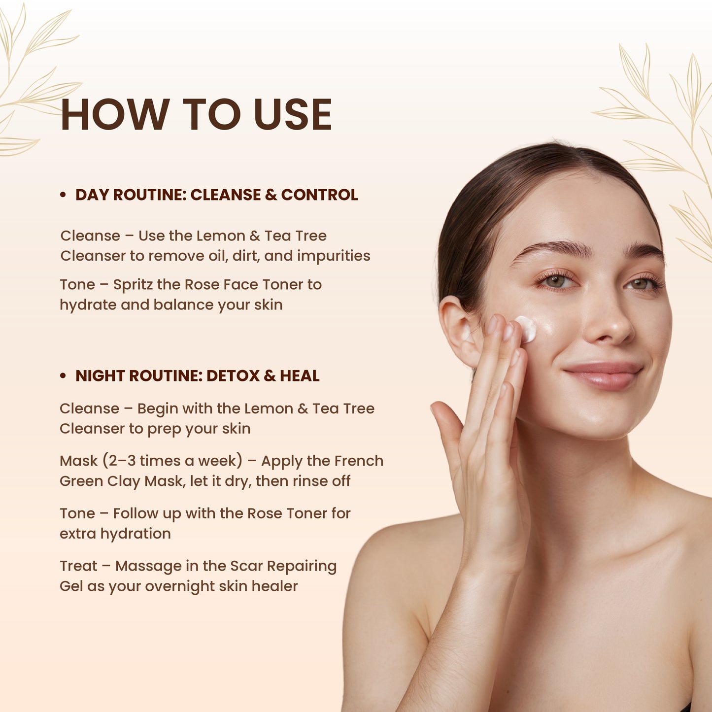 ClearTone Pigmentation Combo – Cleanser + Toner + Green Clay Mask + Scar Repairing Gel
